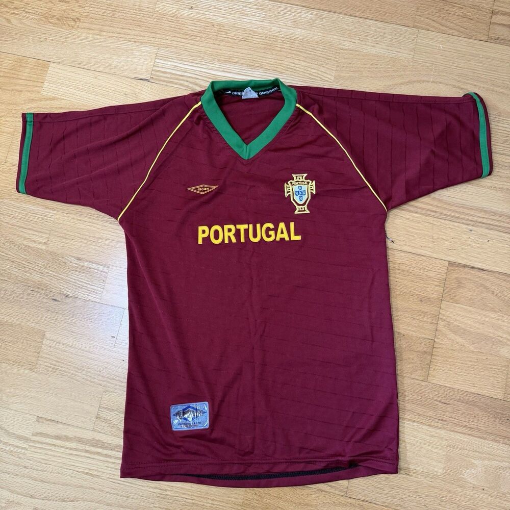 Portugal Edson Soccer Football Jersey Youth 14 EUC World Cup Sports Kidcore VTG